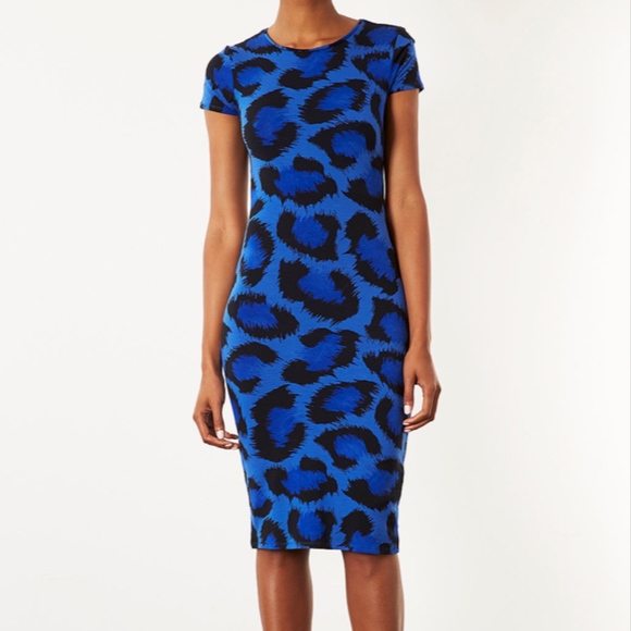 leopard print bodycon dress topshop